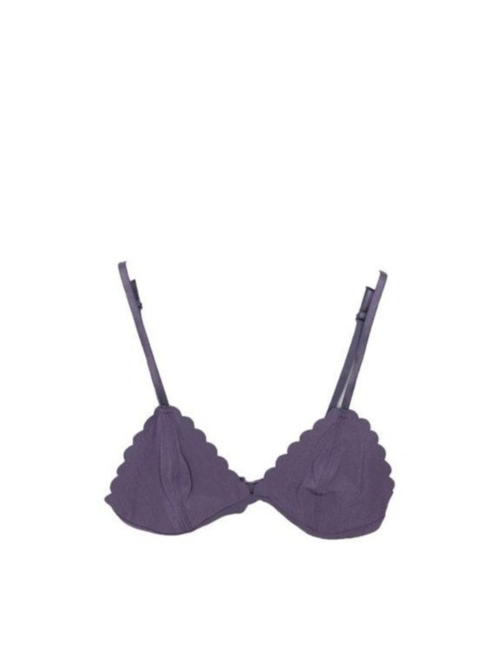 Victorias Secret Scalloped Trim Purple Bralette